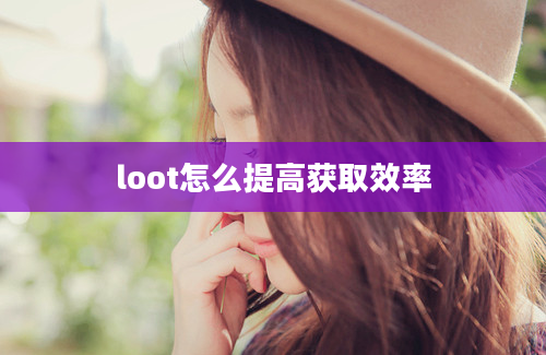 loot怎么提高获取效率