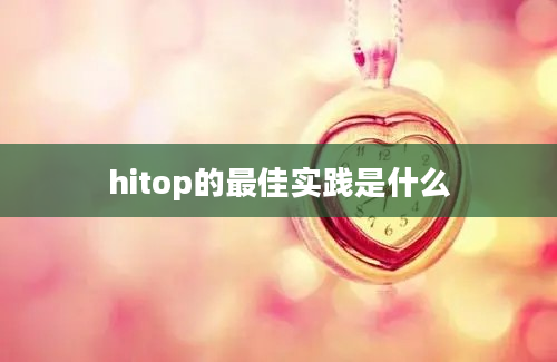 hitop的最佳实践是什么