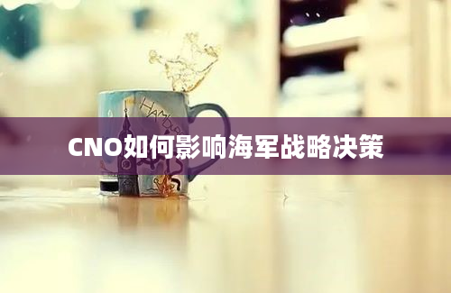 CNO如何影响海军战略决策