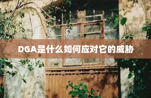 DGA是什么如何应对它的威胁