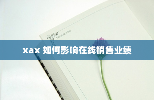 xax 如何影响在线销售业绩