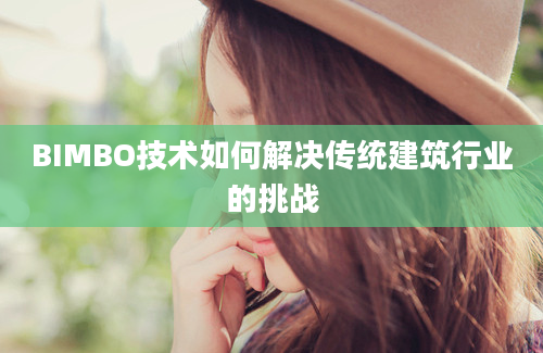 BIMBO技术如何解决传统建筑行业的挑战