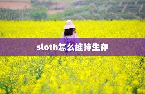 sloth怎么维持生存