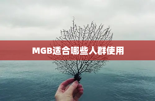 MGB适合哪些人群使用