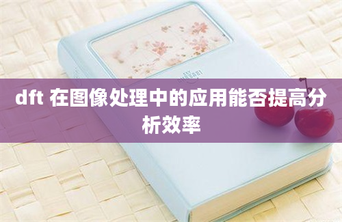 dft 在图像处理中的应用能否提高分析效率