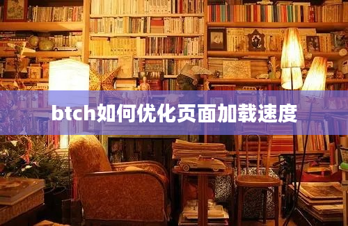 btch如何优化页面加载速度