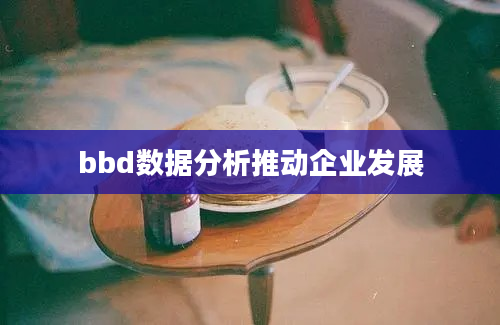 bbd数据分析推动企业发展