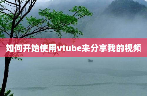 如何开始使用vtube来分享我的视频