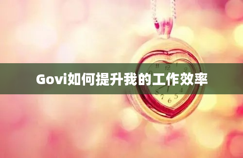 Govi如何提升我的工作效率