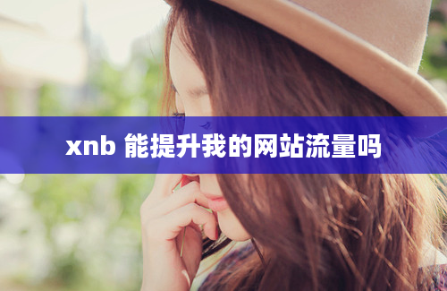 xnb 能提升我的网站流量吗