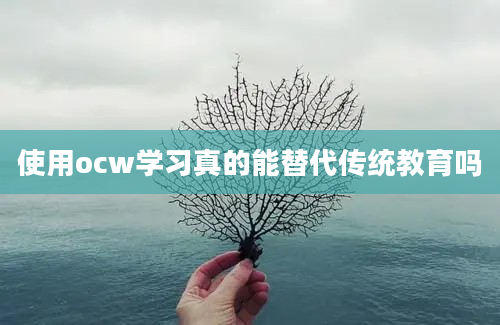 使用ocw学习真的能替代传统教育吗