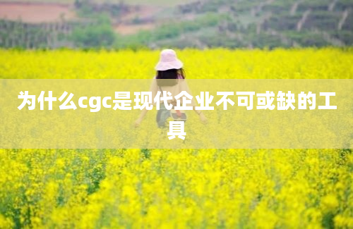 为什么cgc是现代企业不可或缺的工具