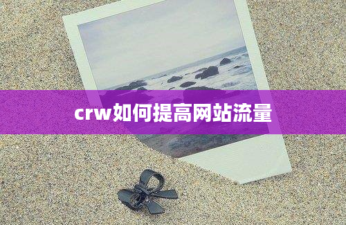 crw如何提高网站流量