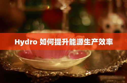 Hydro 如何提升能源生产效率