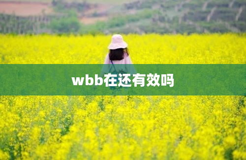 wbb在还有效吗