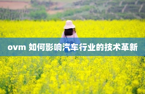 ovm 如何影响汽车行业的技术革新