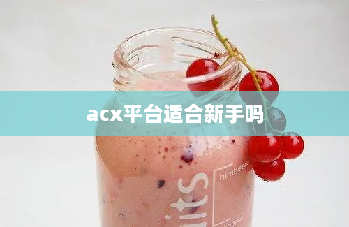 acx平台适合新手吗