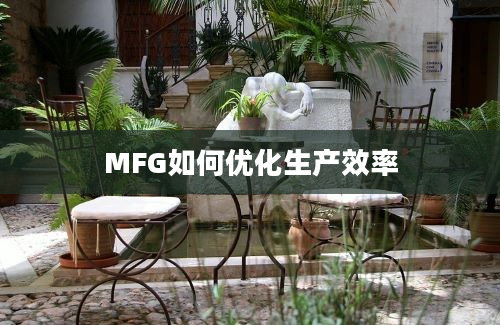 MFG如何优化生产效率