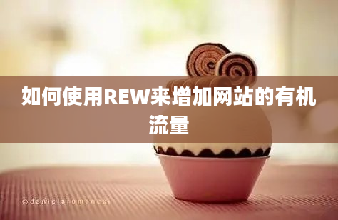 如何使用REW来增加网站的有机流量