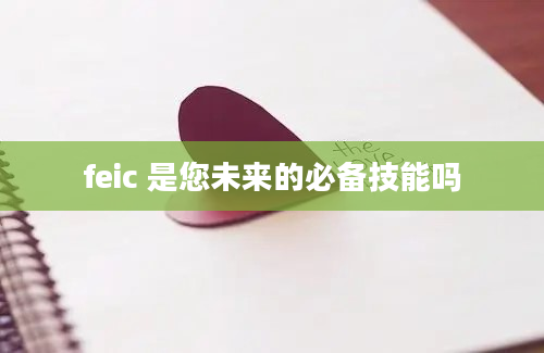 feic 是您未来的必备技能吗