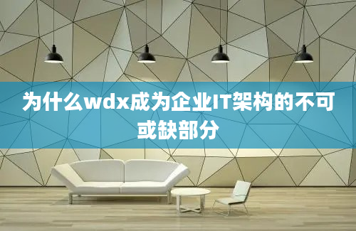 为什么wdx成为企业IT架构的不可或缺部分