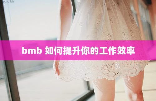 bmb 如何提升你的工作效率