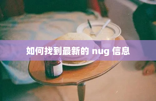 如何找到最新的 nug 信息