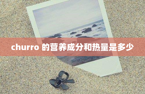 churro 的营养成分和热量是多少