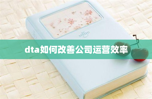 dta如何改善公司运营效率