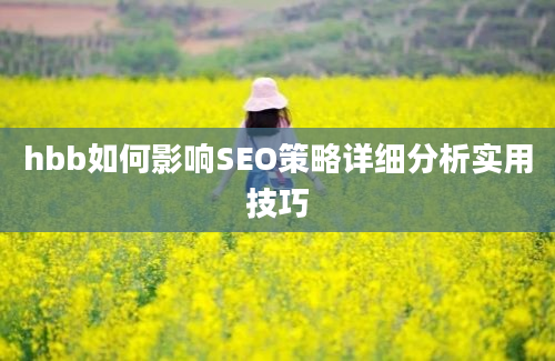 hbb如何影响SEO策略详细分析实用技巧