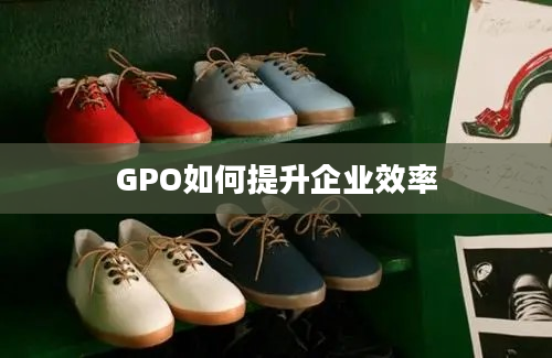 GPO如何提升企业效率