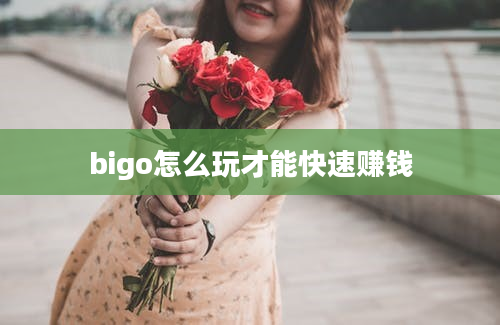 bigo怎么玩才能快速赚钱