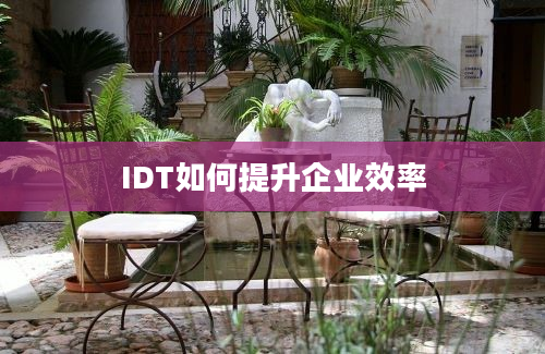 IDT如何提升企业效率