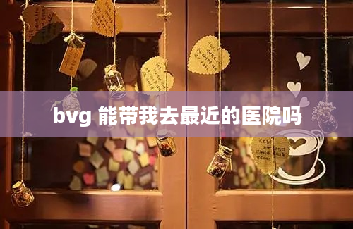 bvg 能带我去最近的医院吗