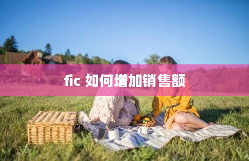 fic 如何增加销售额