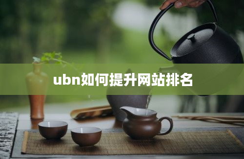 ubn如何提升网站排名