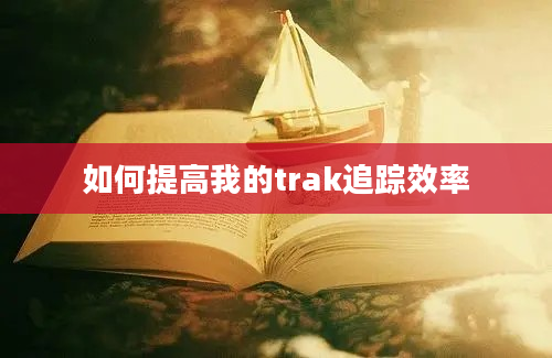 如何提高我的trak追踪效率