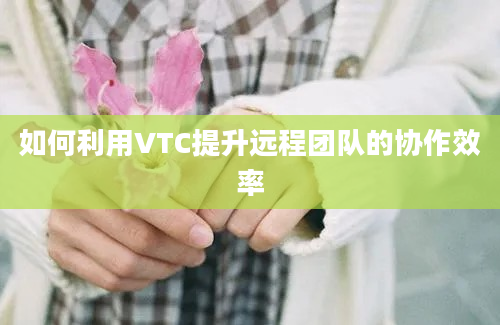 如何利用VTC提升远程团队的协作效率