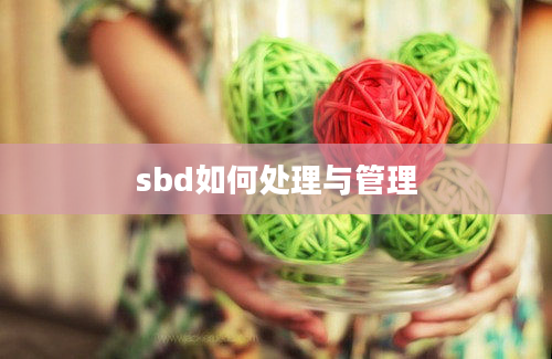 sbd如何处理与管理