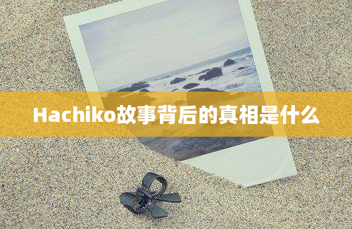 Hachiko故事背后的真相是什么