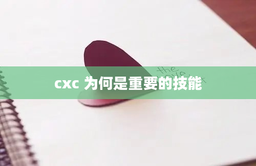 cxc 为何是重要的技能