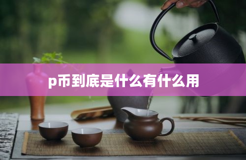 p币到底是什么有什么用