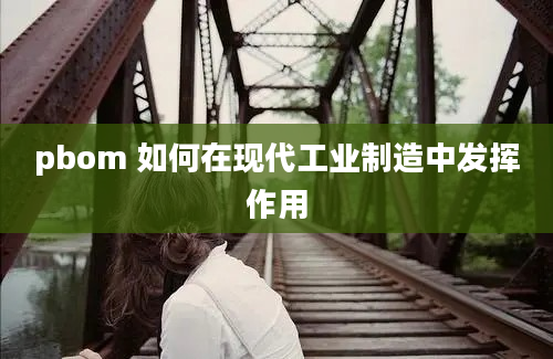 pbom 如何在现代工业制造中发挥作用