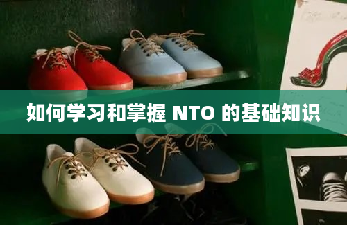 如何学习和掌握 NTO 的基础知识