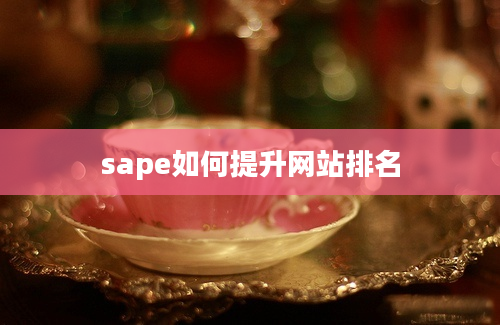 sape如何提升网站排名