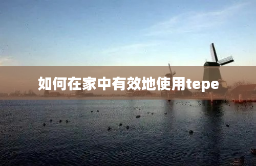 如何在家中有效地使用tepe