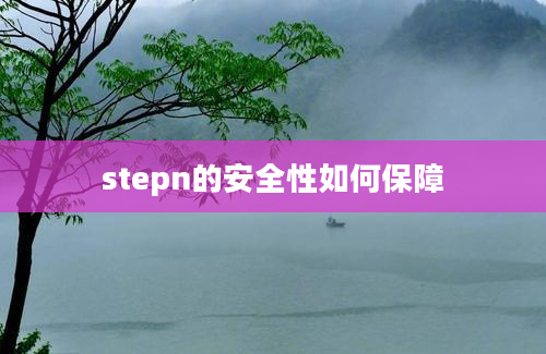 stepn的安全性如何保障