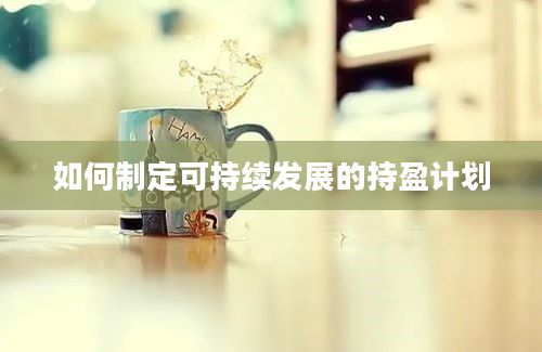 如何制定可持续发展的持盈计划