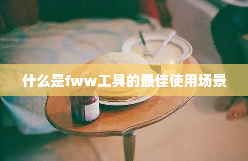 什么是fww工具的最佳使用场景