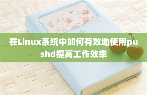 在Linux系统中如何有效地使用pushd提高工作效率